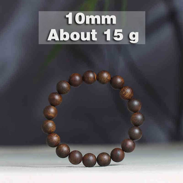 Buddha Stones Cambogia Qinan Agarwood Braccialetto di equilibrio dell'acqua che affonda a nove punti