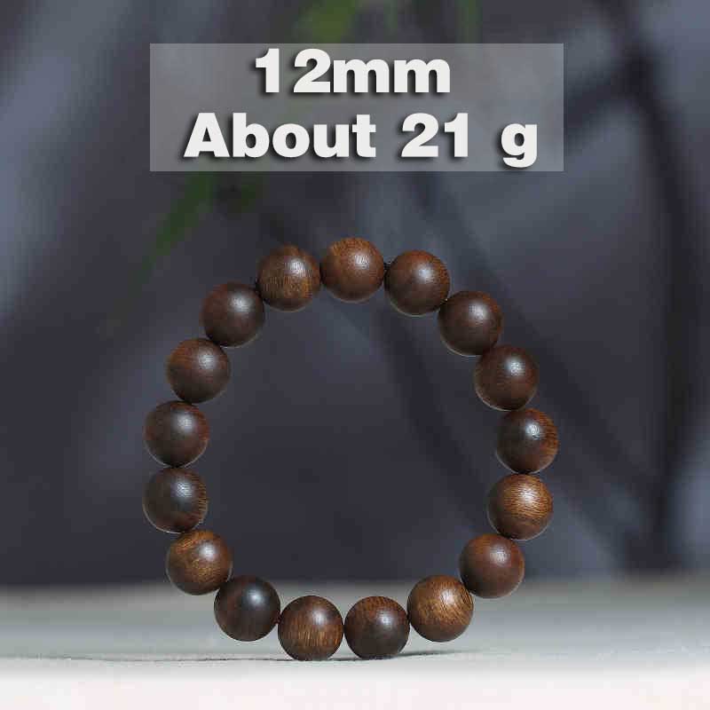 Buddha Stones Cambogia Qinan Agarwood Braccialetto di equilibrio dell'acqua che affonda a nove punti