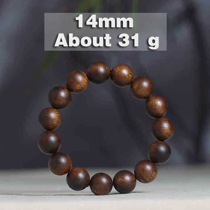 Buddha Stones Cambogia Qinan Agarwood Braccialetto di equilibrio dell'acqua che affonda a nove punti
