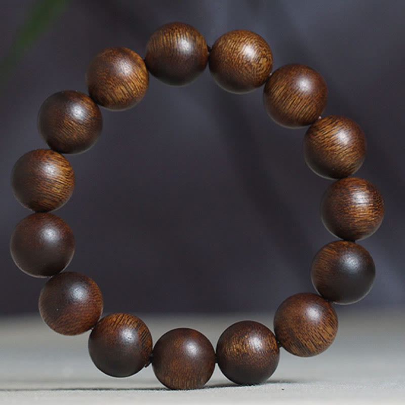 Buddha Stones Cambogia Qinan Agarwood Braccialetto di equilibrio dell'acqua che affonda a nove punti