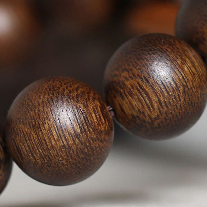 Buddha Stones Cambogia Qinan Agarwood Braccialetto di equilibrio dell'acqua che affonda a nove punti