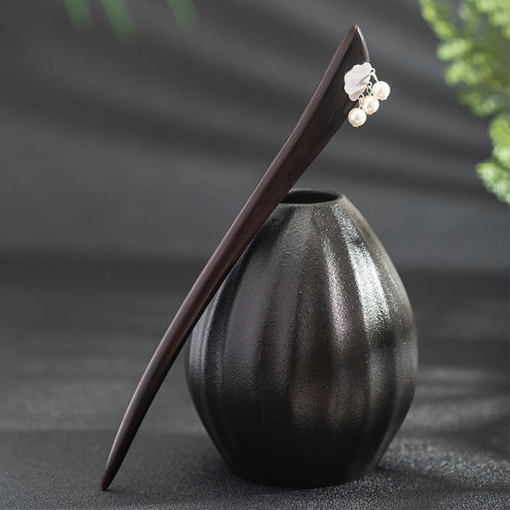 Buddha Stones 925 Fermaglio per capelli in argento sterling con nuvola d'ebano - image 7