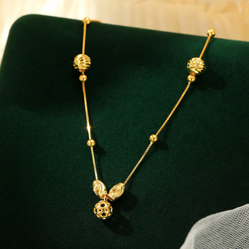 Buddha Stones 925 Sterling Silver Semplice Campanello Perlina Benedizione Cavigliera - image 8