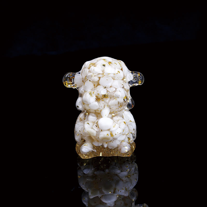 Buddha Stones Dio della ricchezza Ametista Cristallo Resina Energia Fortuna Decorazione della casa