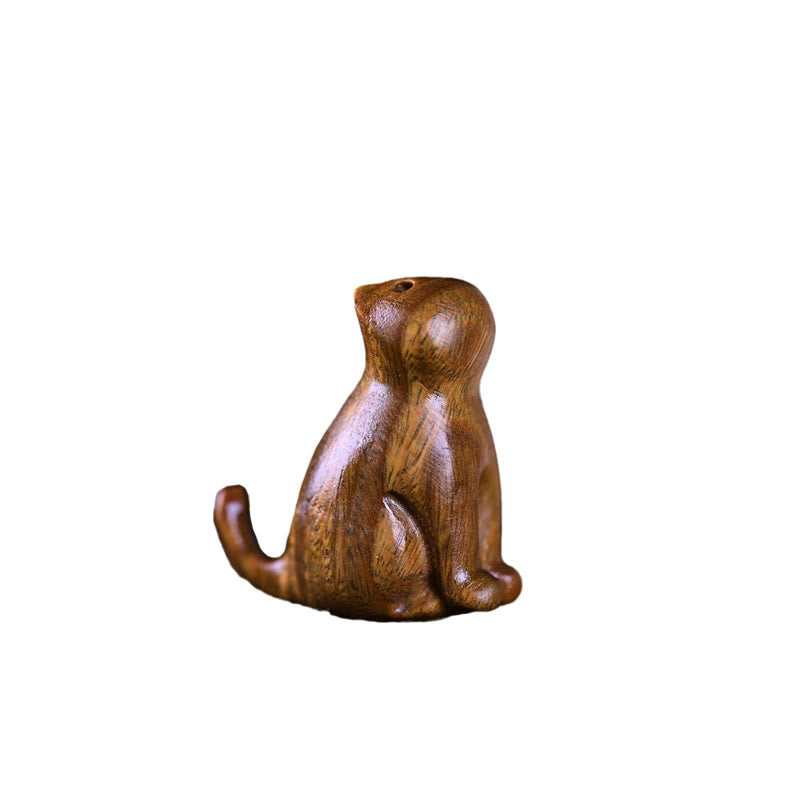 Buddha Stones Piccola foglia Sandalo rosso Legno di ebano Sandalo Sandalo verde Mini gatto fortunato Cervo Telefono lenitivo Decorazione appesa - image 12