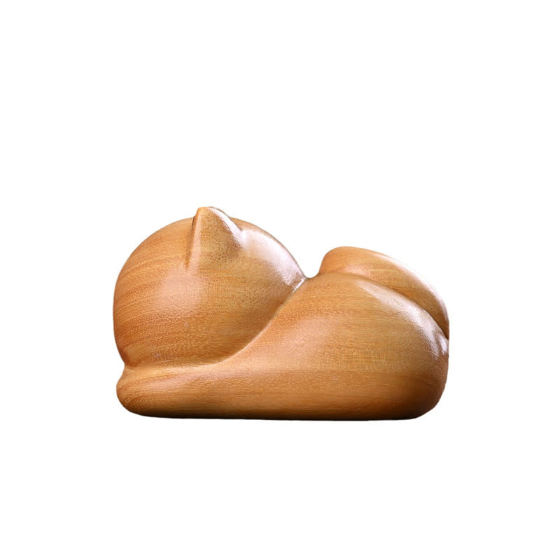 Buddha Stones piccole, carine, sicure di sé, gatto addormentato, sandalo, guarigione, decorazione per la casa - image 16