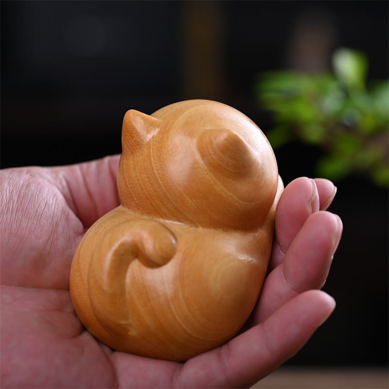 Buddha Stones piccole, carine, sicure di sé, gatto addormentato, sandalo, guarigione, decorazione per la casa - image 15