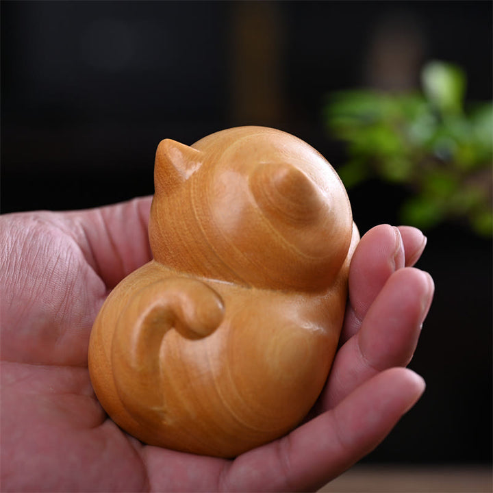 Buddha Stones piccole, carine, sicure di sé, gatto addormentato, sandalo, guarigione, decorazione per la casa - image 15