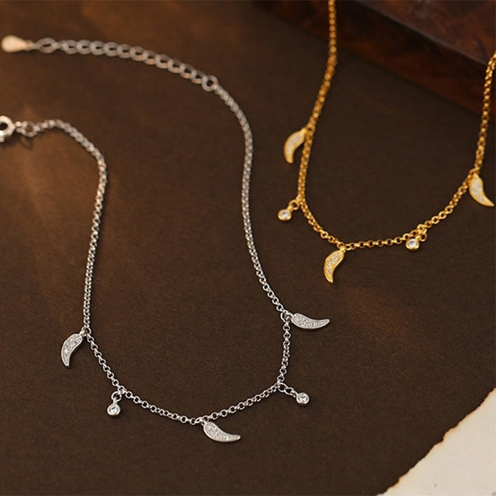 Buddha Stones 925 Sterling Silver Zircone Piccolo Pepe Ciondolo Protezione Cavigliera - image 12