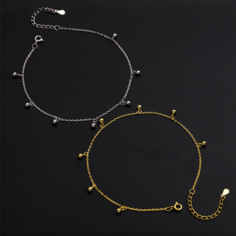 Buddha Stones 925 Sterling Silver Beads Piccolo Ciondolo Benedizione Cavigliera