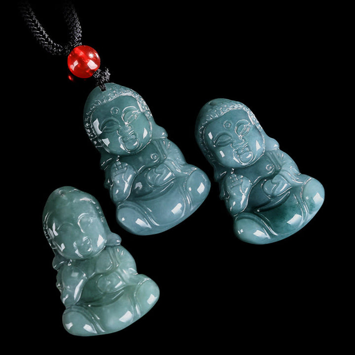 Buddha Stones Prosperità in pietra di giada Baobao Buddha - image 7