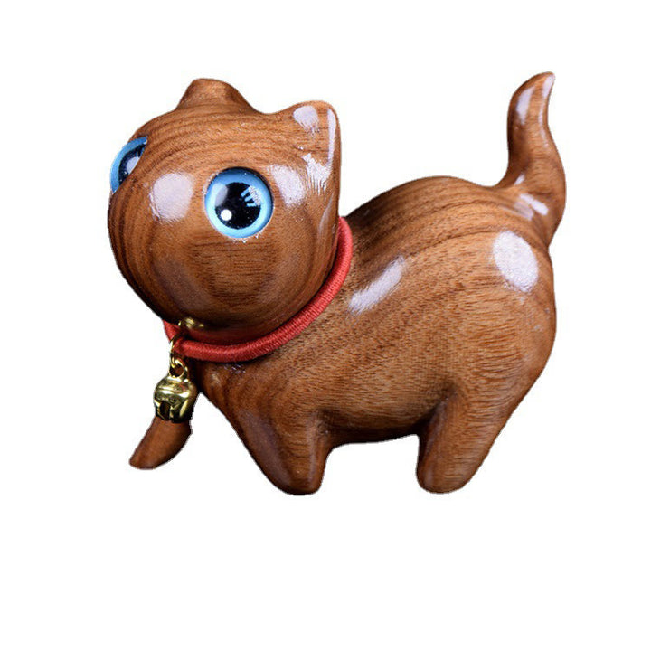 Buddha Stones Palissandro Scultura Gatto Calore Decorazione della casa - image 1