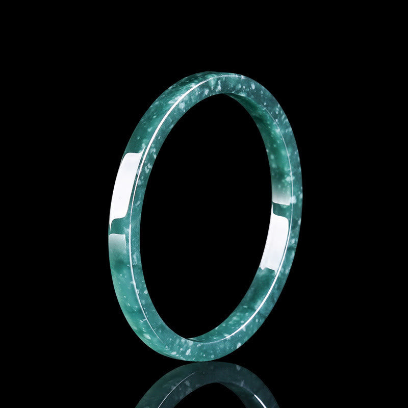 Braccialetto sottile in giada naturale Buddha Stones Abundance - 64MM - image 0