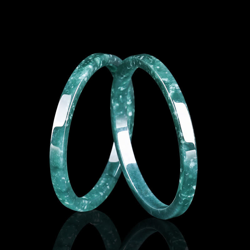 Braccialetto sottile in giada naturale Buddha Stones Abundance - image 1