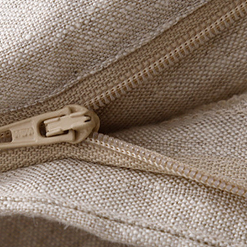 Pantaloni da donna in lino con gamba larga, Buddha Stones, casual, estivi, dal design semplice, con tasche con cerniera - image 48