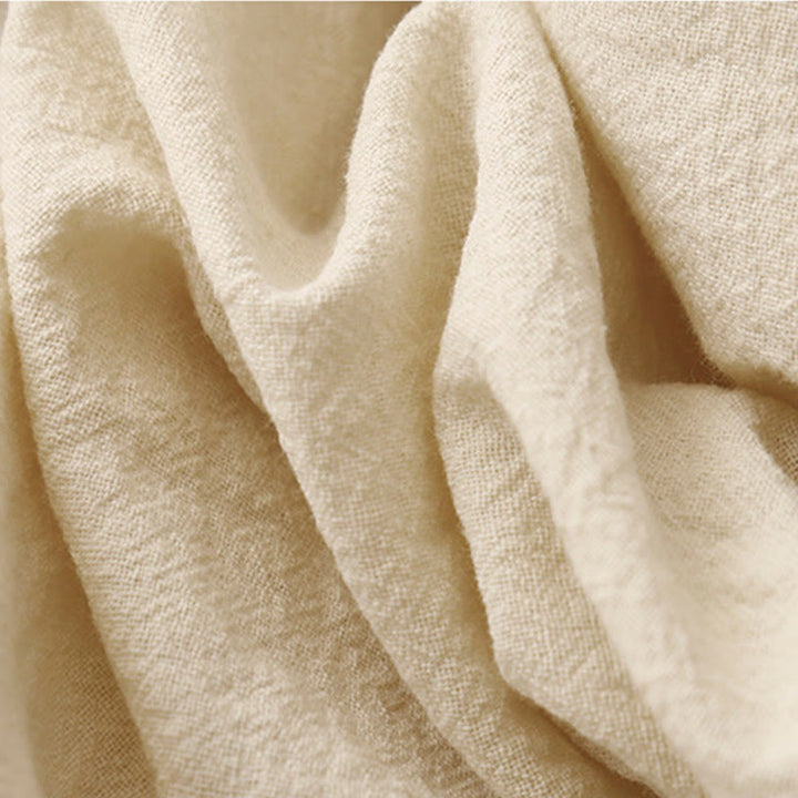 Pantaloni larghi da donna in lino di cotone con coulisse, casual, semplici, con tasche, modello Buddha Stones - image 11