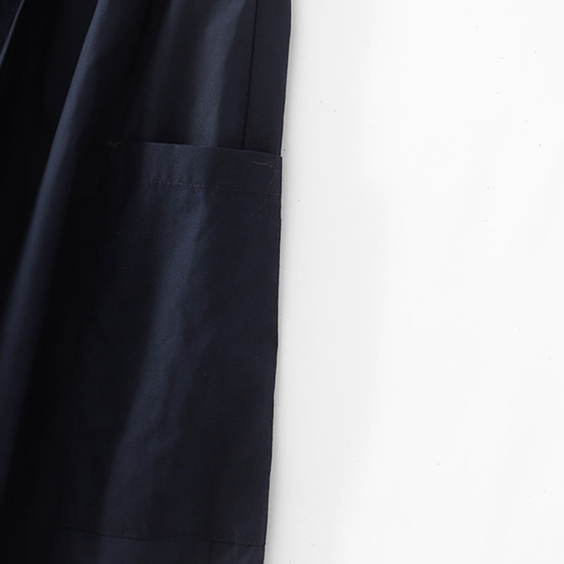 Pantaloni larghi da donna in cotone e lino, casual, irregolari, tinta unita, lunghezza 7-8, Buddha Stones