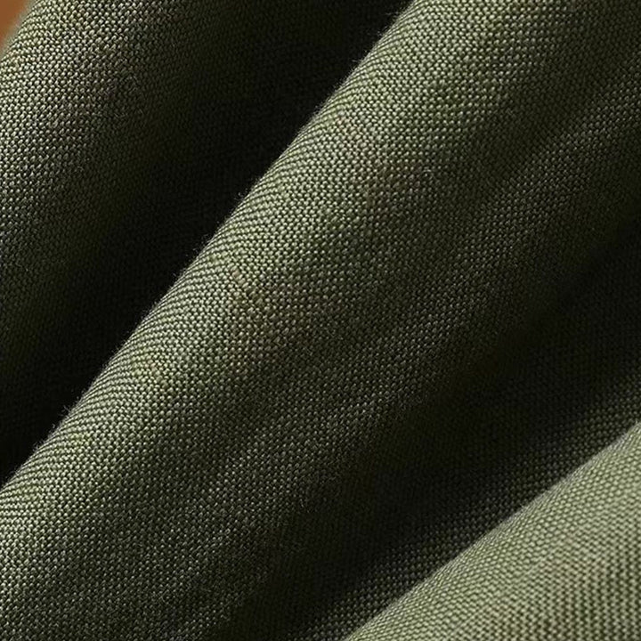 Pantaloni a gamba larga da donna in cotone e lino, lunghezza 7-8, casual, estivi, colore puro, Buddha Stones