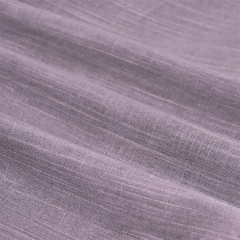 Camicia in cotone e lino con mezza abbottonatura, manica corta, tinta unita, estiva, da uomo, Buddha Stones