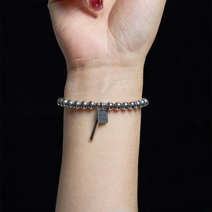 Bracciale Buddha Stones Titanium Steel Good Luck Balance