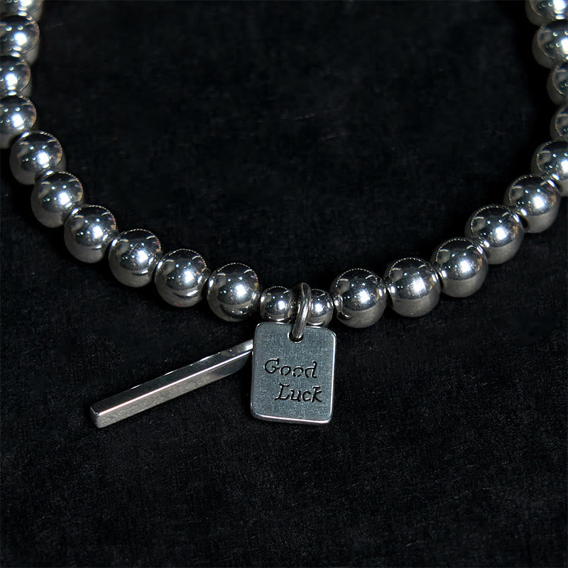 Bracciale Buddha Stones Titanium Steel Good Luck Balance