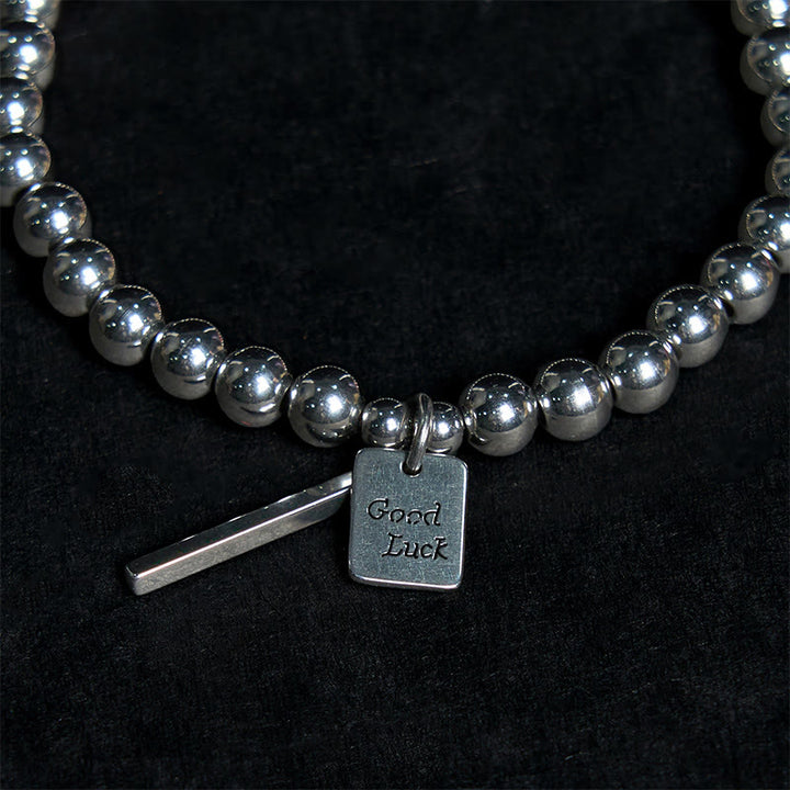Bracciale Buddha Stones Titanium Steel Good Luck Balance