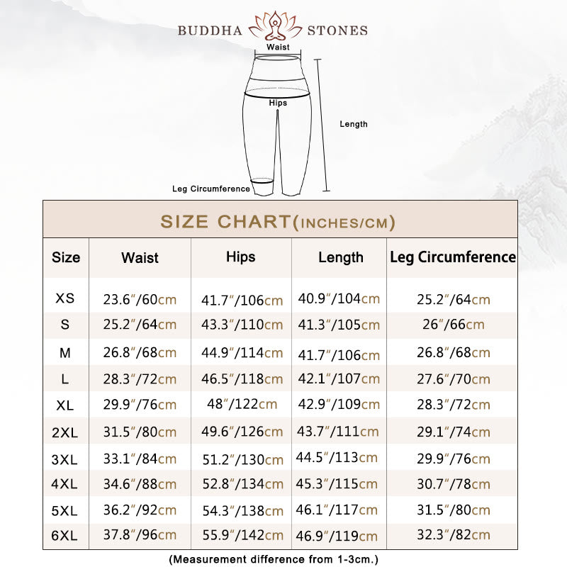 Pantaloni harem da donna con elastico in vita e motivo a loto in puro cotone Buddha Stones - image 5