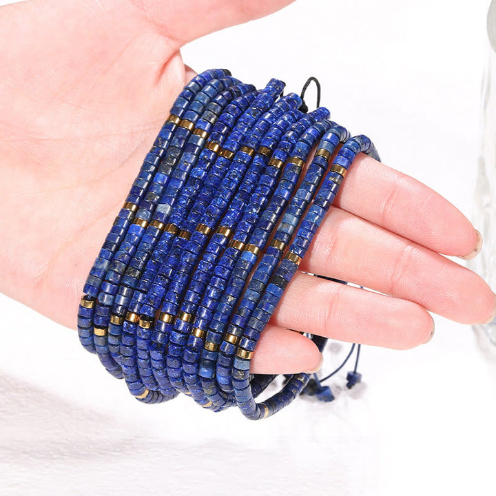 Buddha Stones Natural Lazurite Spacer Bead Positive Balance