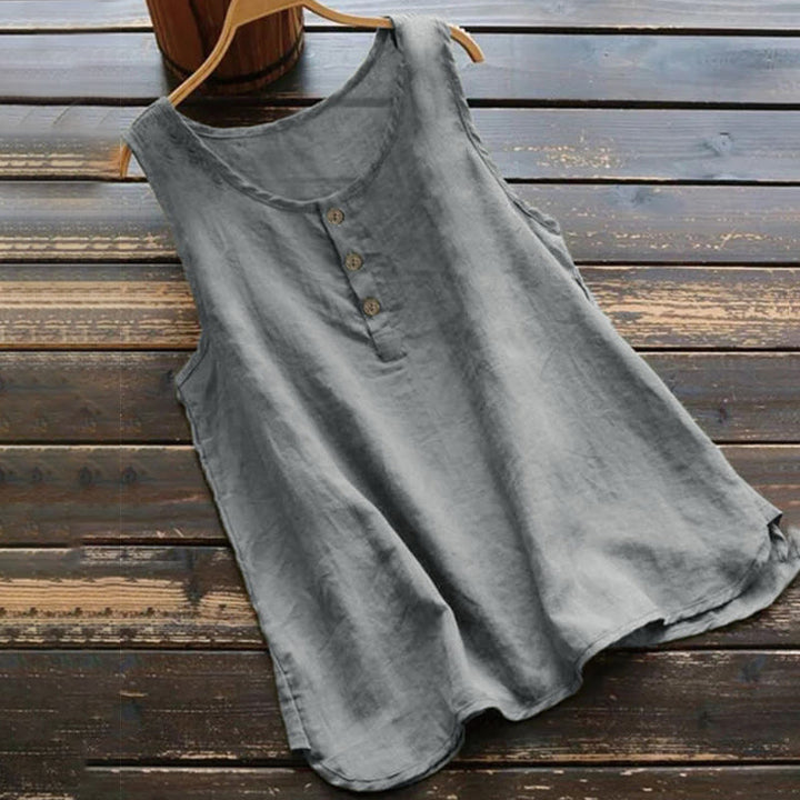 Gilet da donna con colletto e bottoni, colore puro, estivo, motivo Buddha Stones - Grigio - US16, UK/AU20, EU48 (5XL) - image 2