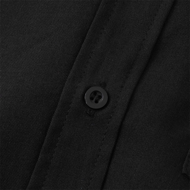 Camicia da uomo estiva a maniche corte con bottoni e taschino, con Buddha Stones. - image 11