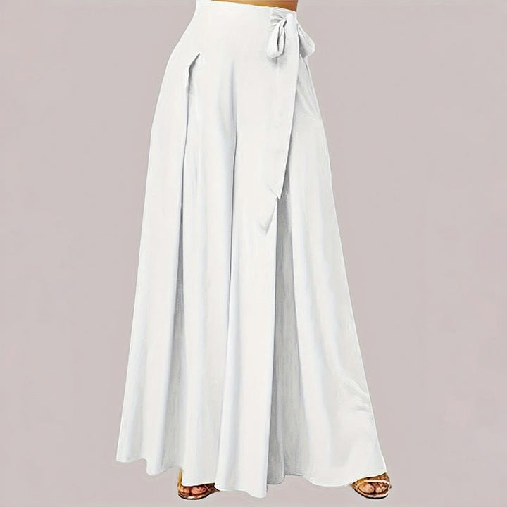 Pantaloni larghi da donna con coulisse, stile retrò casual primaverile Buddha Stones , con tasche