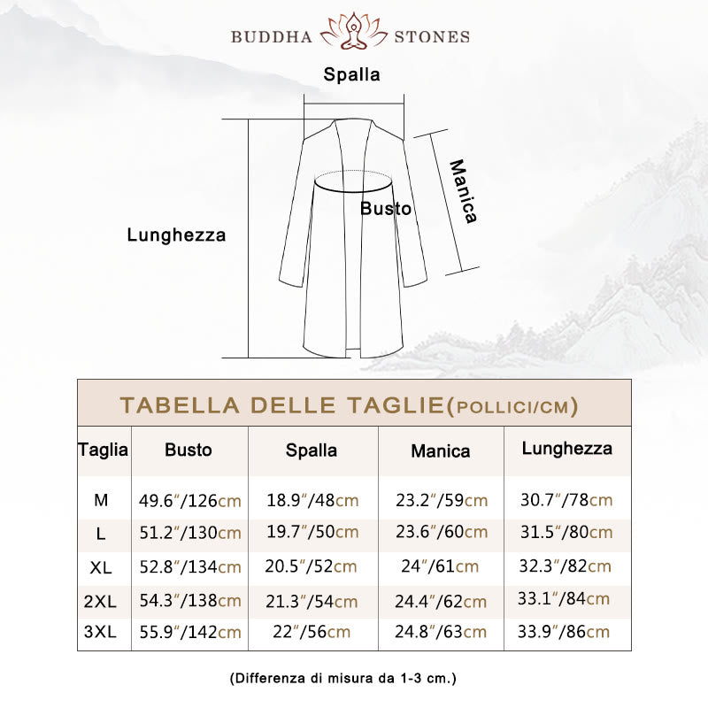 Buddha Stones Autunno Semplice Casual Cotone Lino Uomo Cappotto di media lunghezza Abbigliamento - image 5