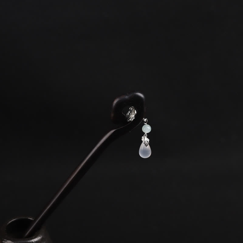 Forcina per capelli Buddha Stones Ebony Nuvola di buon auspicio Coraggio