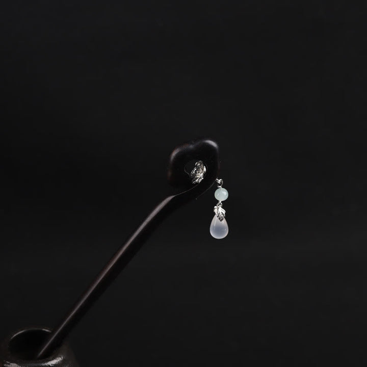 Forcina per capelli Buddha Stones Ebony Nuvola di buon auspicio Coraggio