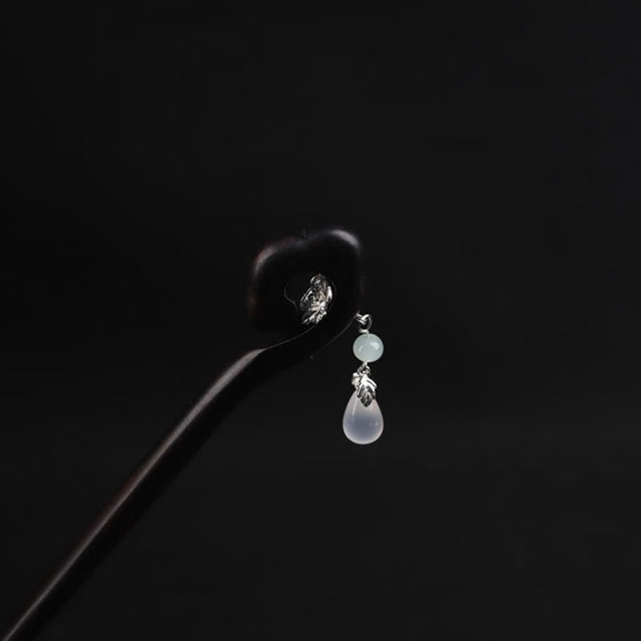 Forcina per capelli Buddha Stones Ebony Nuvola di buon auspicio Coraggio