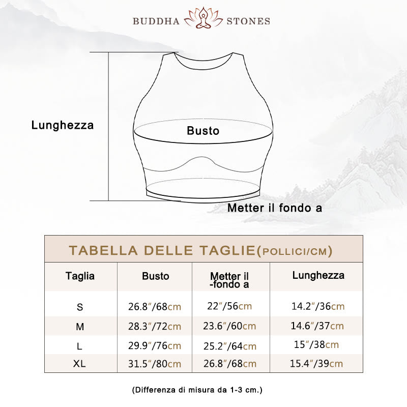Canotta senza maniche Buddha Stones Crop Pantaloni svasati Sport Fitness Yoga