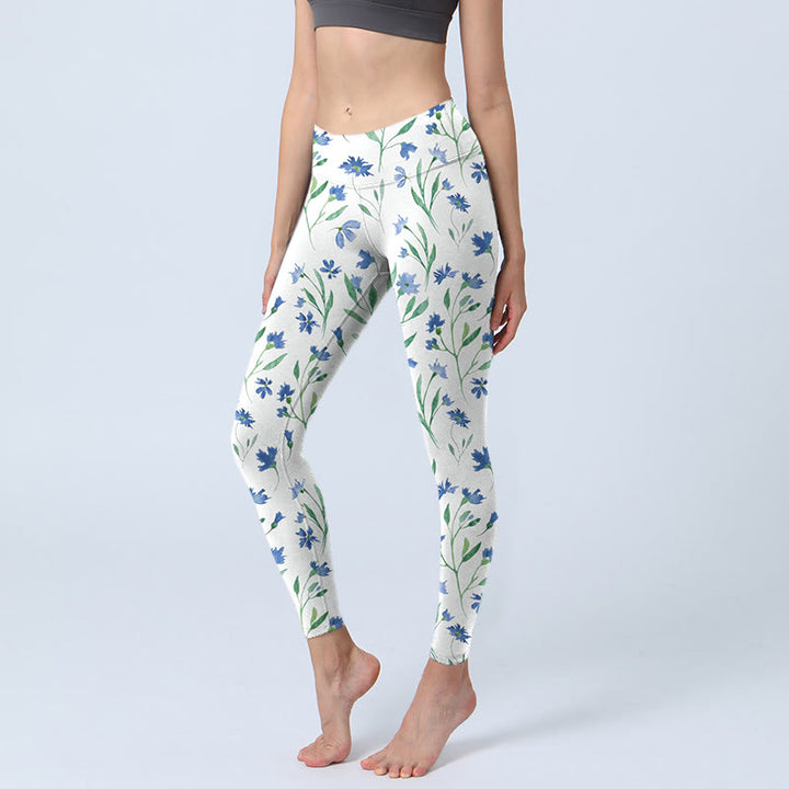 Leggings da palestra con stampa a motivo di Buddha Stones, pantaloni da yoga da donna