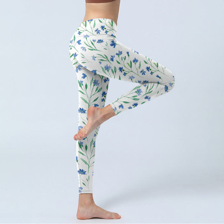 Leggings da palestra con stampa a motivo di Buddha Stones, pantaloni da yoga da donna
