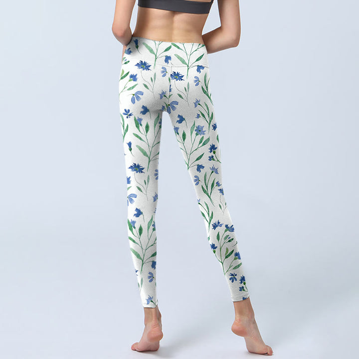 Leggings da palestra con stampa a motivo di Buddha Stones, pantaloni da yoga da donna