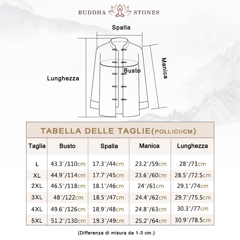 Buddha Stones Vestiti per il capodanno cinese Gru bianca Rana dorata Bottoni Tang Suit Giacca da uomo in cotone Camicia con tasche - image 3