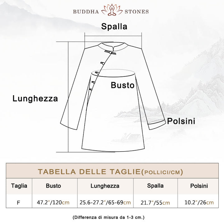 Camicetta in lino ramiè Buddha Stones Donna Camicia Top Abbigliamento in stile cinese Hanfu - image 3