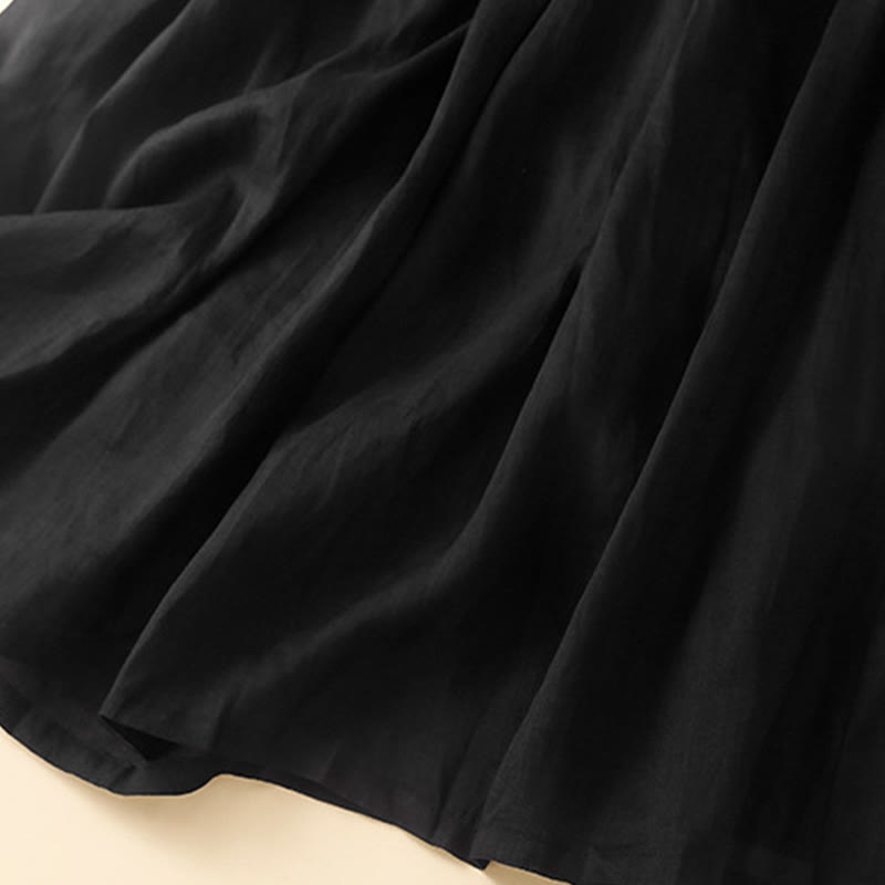 Gonna da donna con elastico in vita e lacci semplici Buddha Stones con tasche - image 20