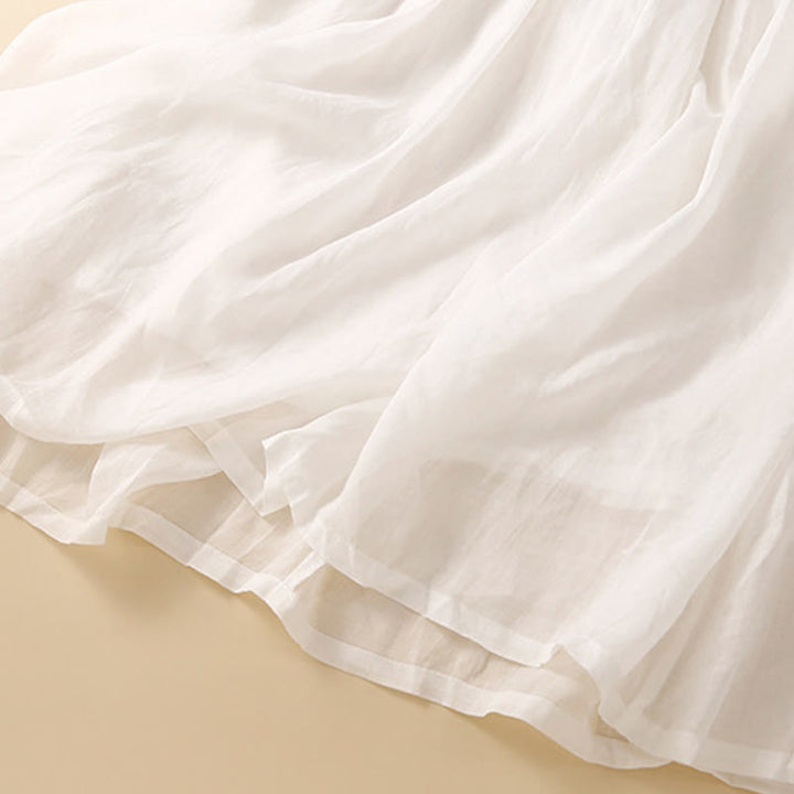 Gonna da donna con elastico in vita e lacci semplici Buddha Stones con tasche - image 14