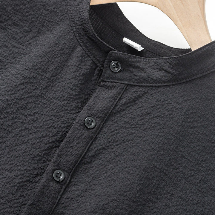 Polo a quadri tinta unita Buddha Stones con bottoni a metà, da uomo, a maniche corte - image 12