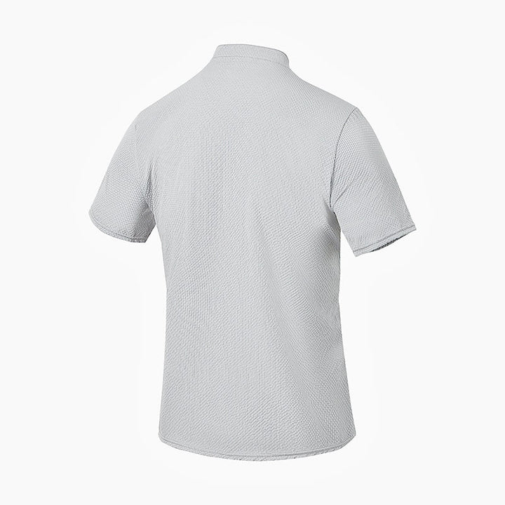 Polo a quadri tinta unita Buddha Stones con bottoni a metà, da uomo, a maniche corte - image 22