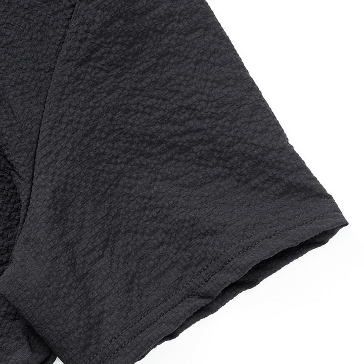 Polo a quadri tinta unita Buddha Stones con bottoni a metà, da uomo, a maniche corte - image 15