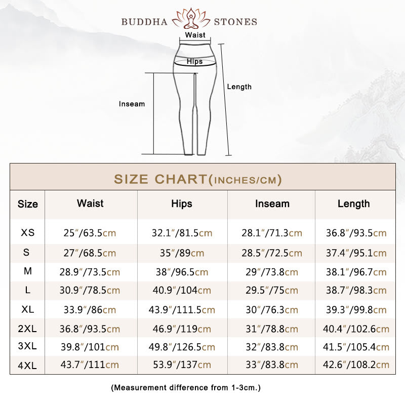 Leggings da yoga da donna con stampa a farfalla sfumata Buddha Stones