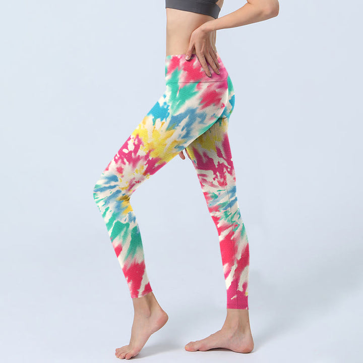 Leggings da yoga da donna con stampa a forma di spirale Buddha Stones
