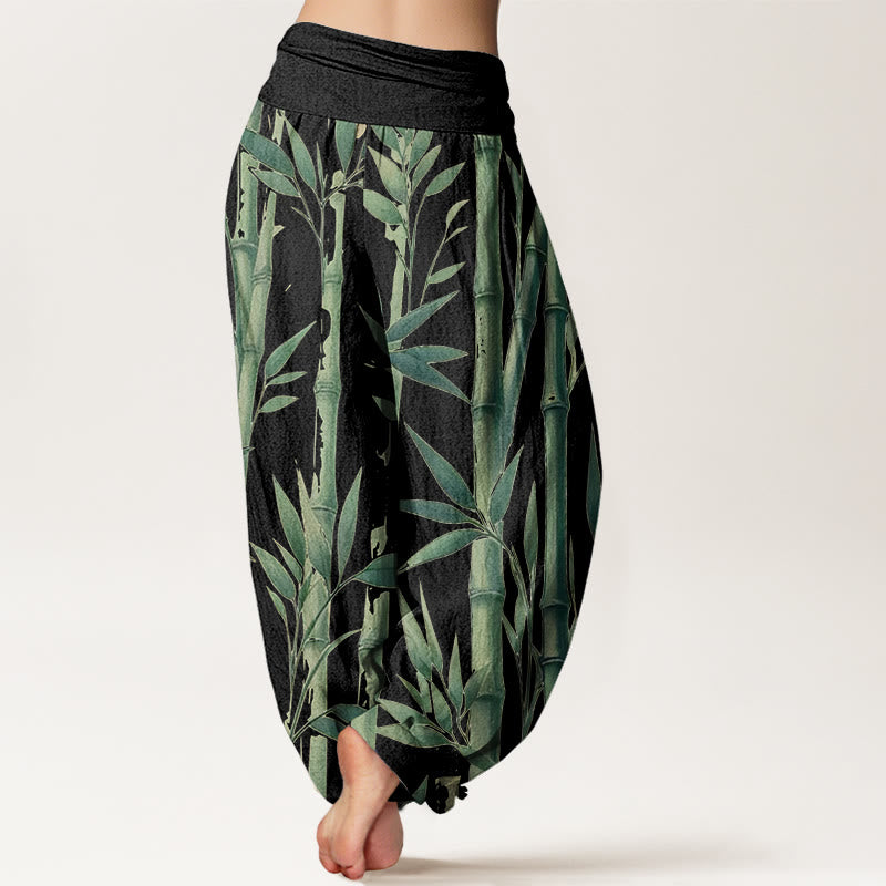 Pantaloni harem con elastico in vita da donna, modello casual con Buddha Stones - image 10