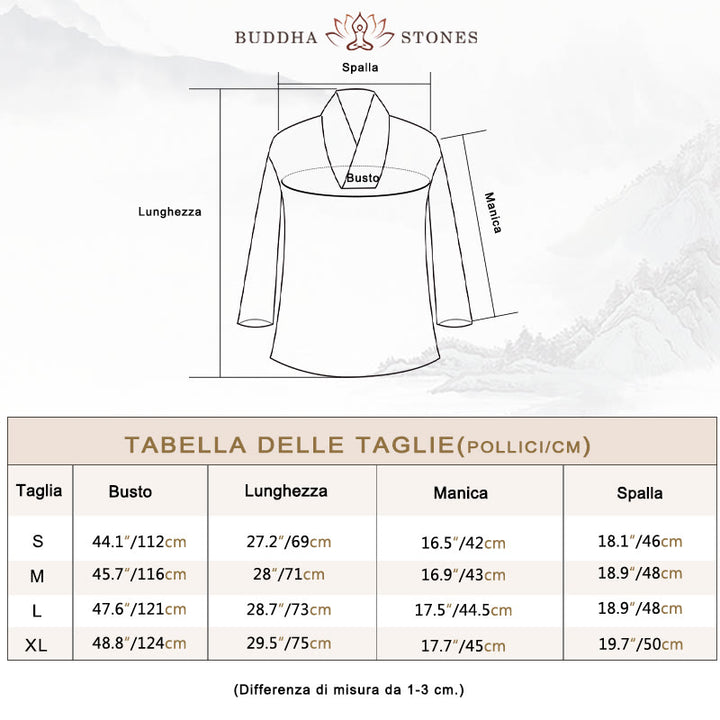 Completo da donna Buddha Stones 2 pezzi con maglietta a V a maniche a tre quarti e pantaloni, ideale per meditazione, zen e tai chi. - image 3
